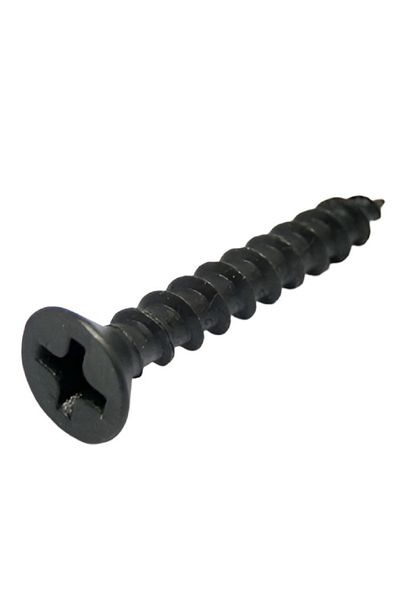 ACE 50-Piece Phillips Coarse Thread Flat Head Cabinet Screw Black No.6 x 1inch