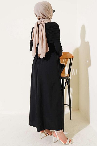 YILMAZBARMAZ Women's Shawl Detailed Dress