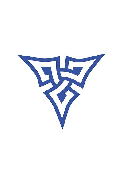 Reysa Tasarım Nordic Power Symbol Sticker 17X17 cm Blue