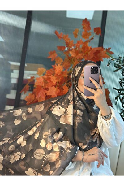 Oxygen Scarfs شال حرير قطني ويلد روز-10007