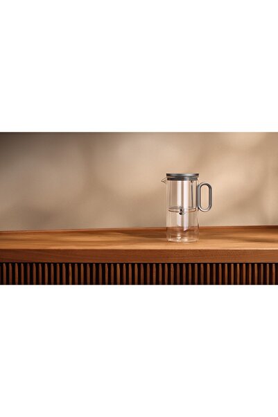 Bork إبريق شاي زجاجي مقاوم للحرارة HK513، 1200 مل، غطاء مغناطيسي