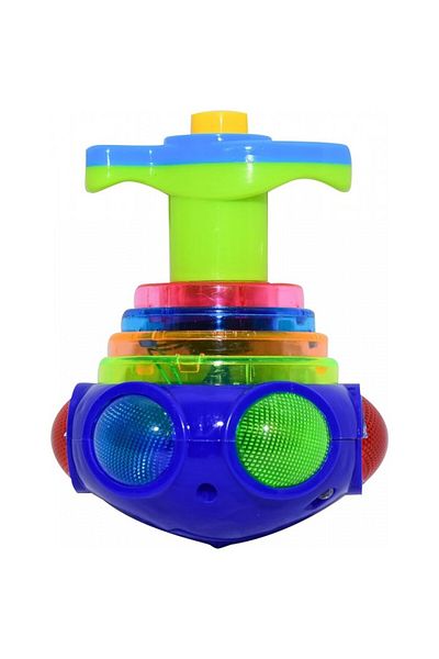 dalimag Automatic Titirez Toy, UFO Model, Music, Light Show, blue