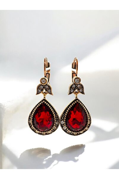 FUYA JEWELLERY Renkli Kristal Taşlı Küpe