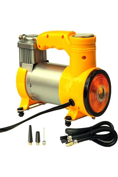 HOZRO Compresor Auto HOZRO, pentru Masini mici si mari, cu multiple accesorii de umflat 12 V, 35 L/Min, 15