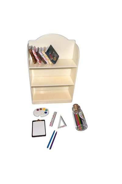 3b kids Miniature Library Cabinet Notebook Pen