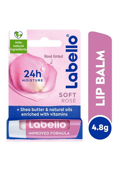 LABELLO Lip Balm Moisturising Lip Care Soft Rose 4.8 g