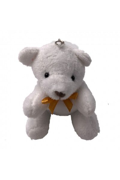 dalimag Teddy Bear with Keychain, White, Dalimag