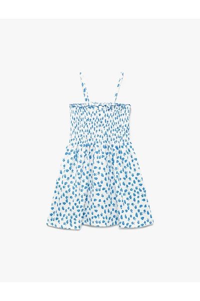 Koton Kids Baby Girl Gipeli Floral Patterned A-Line Suspender Dress