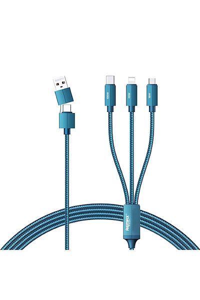 Remax Mena 100W Data Cable Aluminum 3-in-2 Fast Charging