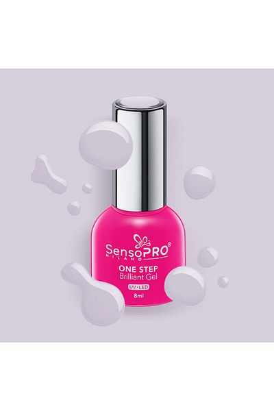 SensoPRO Milano Oja semipermanentă cu gel strălucitor într-un singur pas 8ml, Orchid Dream #24