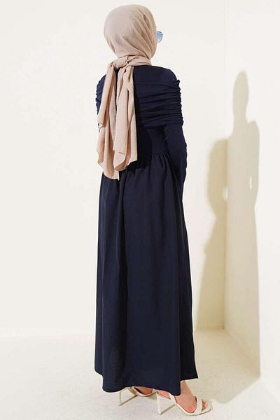 modasindoma Women's Shawl Detailed Dress