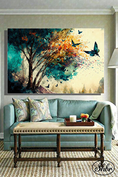 Şehber Tekli Yatay Kanvas Dekoratif Salon Yatak Odası Mutfak Duvar Tablosu Ya...