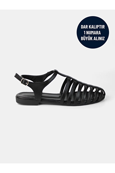 MAGGIO Μαύρα γυναικεία σανδάλια