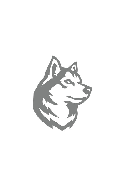 Reysa Tasarım ملصق الذئب مقاس 17x17 سم رمادي