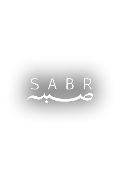 Reysa Tasarım Sabr Arabic and Turkish Sticker 17X17 cm White