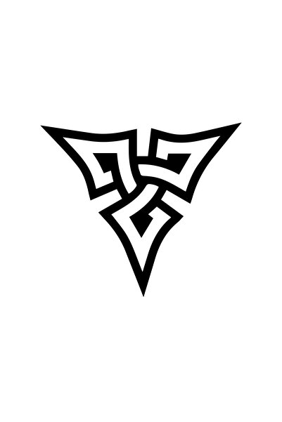 Reysa Tasarım ملصق رمز الطاقة الشمالية مقاس 17 × 17 سم باللون الأسود