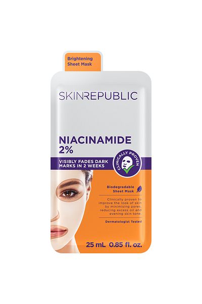 Skin Republic Niacinamide 2% Face Mask (25ml) - Reduces Dark Spots & Fine Lines