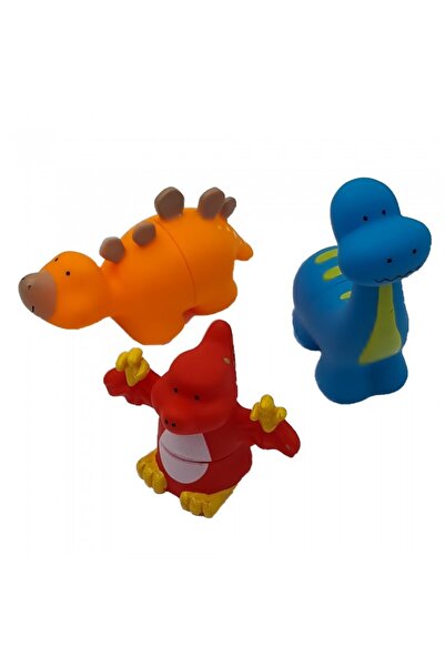 dalimag Set 3 dinozauri, din doua bucati, 10 x 7 cm, multicolor