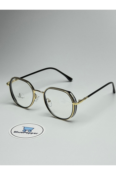 BluePepper Simy Mavi Işık Korumalı Gözlük Blueblock Metal Çerçeve Kenarları P...