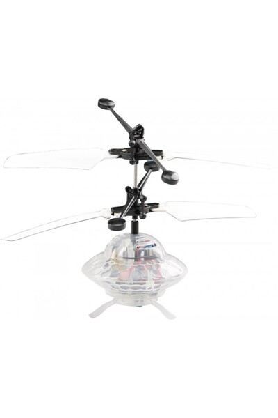 dalimag Elicopter mini de jucarie, model ufo, controlabil cu mana, alb