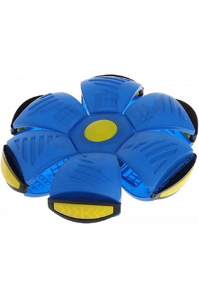 dalimag Toy Flat Ball, Lights, UFO Model, Blue, For Children, 23 cm