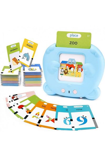 dalimag Montessori toy for children, English learning set with flash card reader, 224 words