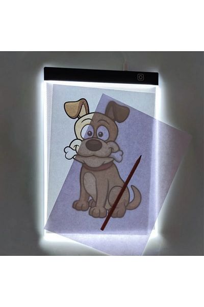 dalimag Tableta de Desen si Caligrafie, cu Iluminare din Spate, A4 cu LED-uri