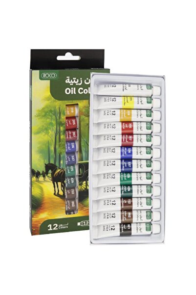 Roco مجموعة ألوان زيتية ألوان متنوعة 12 لونًا 12.00 مل ( 0.42 أونصة )