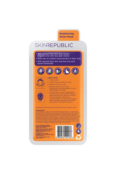 Skin Republic Niacinamide 2% Face Mask (25ml) - Reduces Dark Spots & Fine Lines