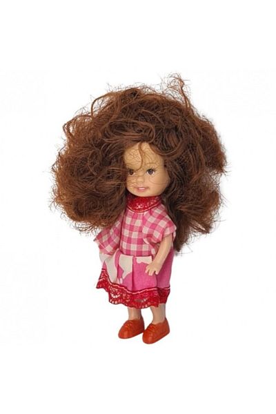 dalimag Plastic doll, dress, adjustable hair, shoes, 10 x 4 cm