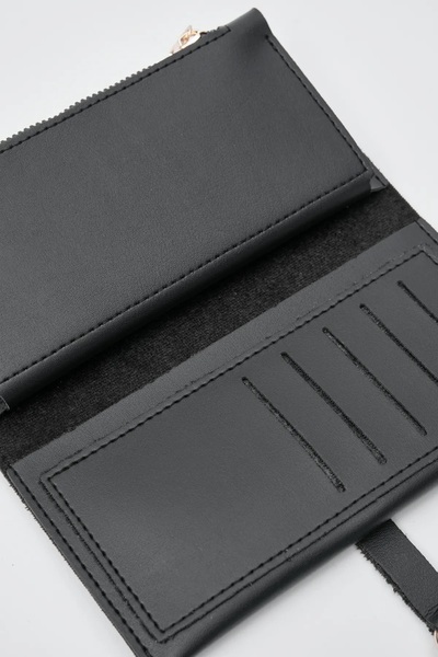Honorius Women's Black Large Size Quality Handbag Wallet