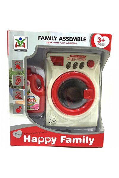 dalimag Jucarie Masina de spalat , cu baterie, din plastic, Alb/Rosu, 14 cm