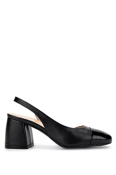 Tamer Tanca Women's Genuine Leather Black Patent Leather High Heels