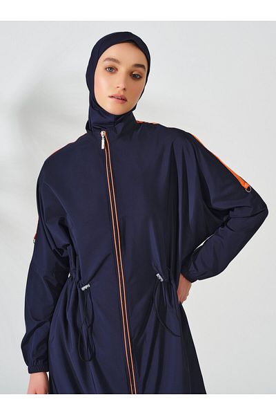 ALFASA Μακρύ χιτζάμπ μαγιό Oversize - Navy Blue -