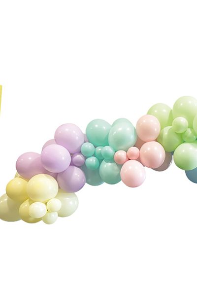 BalonEvi Balloon Decoration Set Macaron Themed 72 Pieces