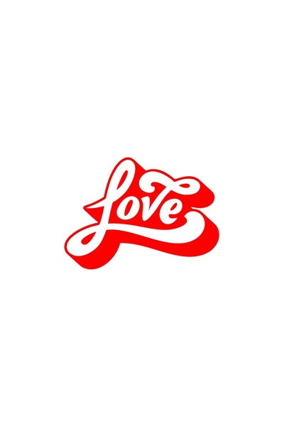Reysa Tasarım Love Sticker 17X17 cm Red