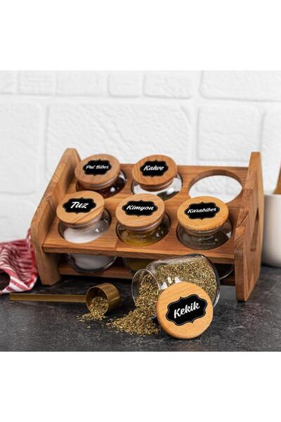 onurreklamonline Baharat Kavanozu Etiket Seti yazılı sticker
