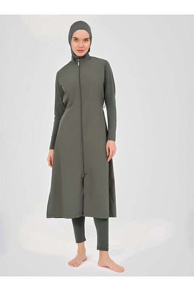 ALFASA Basic Long Hijab Μαγιό - Χακί - Alfasa