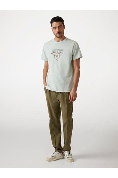 Guess Ss Cn Triangle Men's Regular Fit T-Shirt