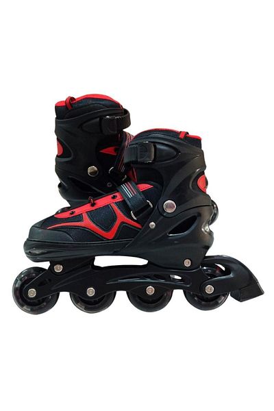 Kelebek Oyuncak 2in1 Adjustable Lighted Red Skates (38-41)