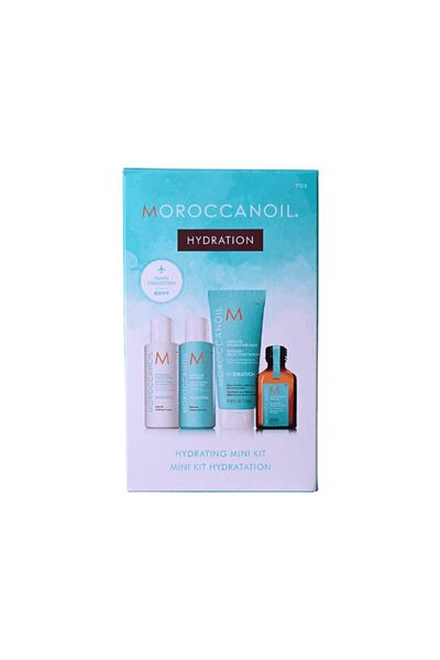 Moroccanoil Hydration Set: Shampoo 70ml, Conditioner 70ml, Mask 75ml, Treatment 25ml