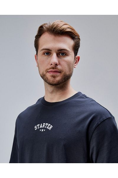 Starter Dymond Anthracite Crew Neck Printed Oversize Men's Tshirt