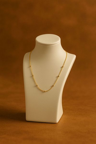 Lisinya Dorika Stainless Steel Gold Chain Necklace - Lisinya