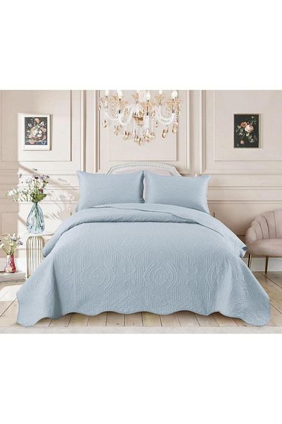 Sonia-home Bedspread and 2 pillowcases Sonia Home Design blue - 220x240 ± 5 cm and pillows 54x83