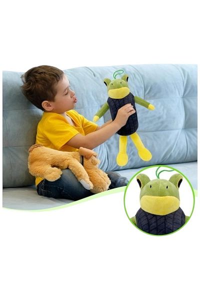 BaoBao Froggo Drift aproximativ 30cm – Jucarie Plus Broasca Verde cu Anvelopa Neagra | BaoBao