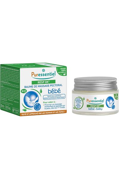Puressentiel Crema pentru bebelusi balsam pentru masaj pectoral cu efect calmant, 30ml