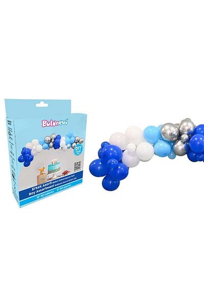 BalonEvi Balloon Decoration Set Boy Themed 72 Pieces