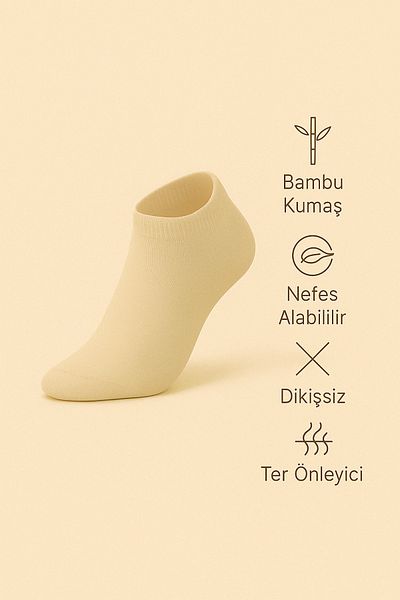 Ducks Socks 6 Pairs Women's Bamboo Seamless Booties Short Socks
