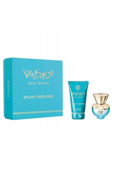 Versace Versace Dylan Turquoise Set: EDT 100ml & 5ml, Body Lotion 100ml, Shower Gel 100ml