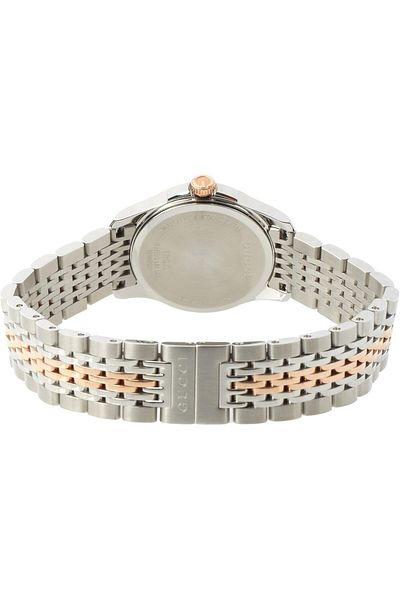 Gucci Women's YA126514 Gucci Timeless Steel and Pink PVD White Dial Watch